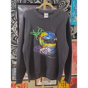 Rare Vintage 1994 Kyle Petty Mello Yello #42 NASCAR Crewneck Large Faded